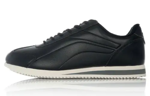 Li Ning Cushioning Slip Resistant Abrasion Resistant Low top Running Shoes Men's Black White