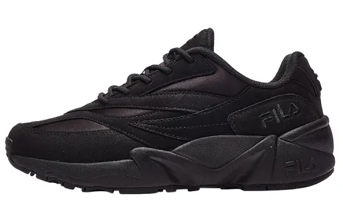 FILA FUSION Venom Textile, Synthetic Leather Low top Running Shoes Women's Classic Black