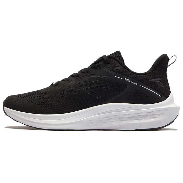 361° Slip Resistant, Abrasion Resistant, Breathable Low top Casual Running Shoes Men’s Obsidian Black/361 Degrees White
