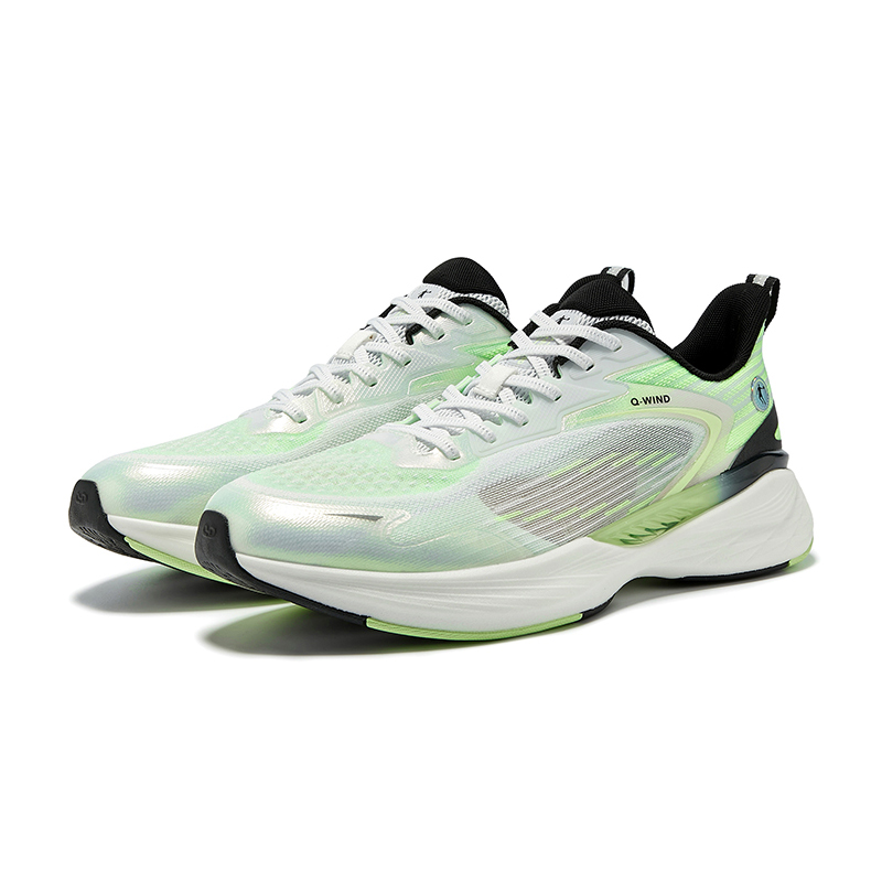 QIAODAN Shui Running Shoes Men’s Low Top Jordan White/Glacier Blue
