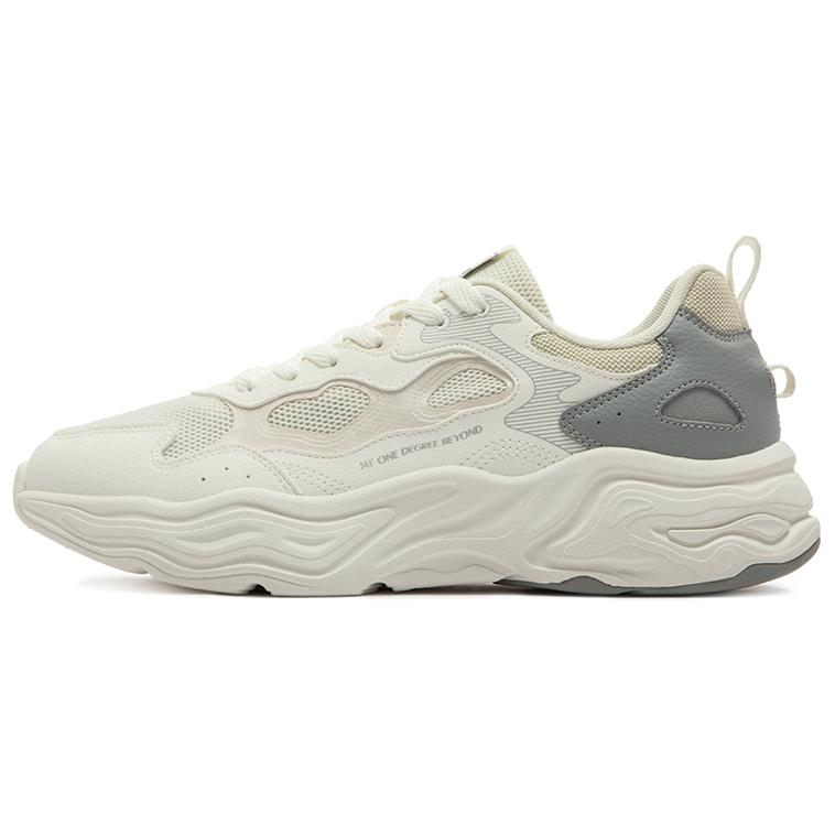 361° Abrasion Resistant Slip Resistant Low top Casual Running Shoes Men’s White Gray