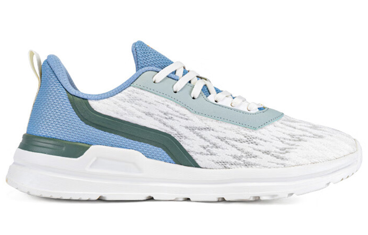 Erke Cushioning Slip Resistant Breathable Low top Running Shoes Men’s White Blue