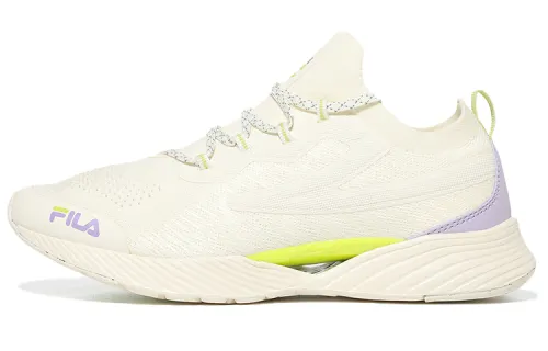 FILA RGB Fle Low top Running Shoes Unisex Beige Green Purple Korean Style