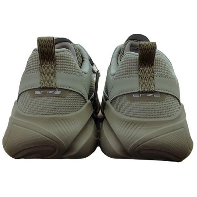 Erke Cushioning Lightweight Low top Casual Running Shoes Men’s Gray Green