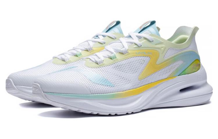 Li Ning Abrasion Resistant Breathable Low top Running Shoes Men’s White Green