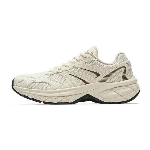 Anta Synthetic Leather, Textile Abrasion Resistant Cushioning Low top Casual Running Shoes Women's White