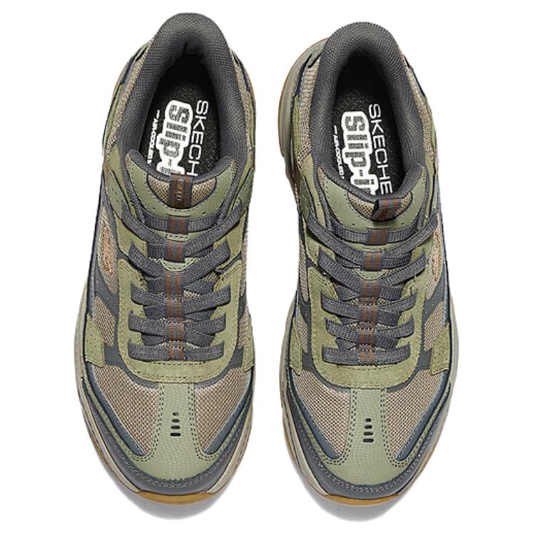 Skechers OUTDOOR MENS Abrasion Resistant Low top Outdoor Shoes Men’s Olive Gray