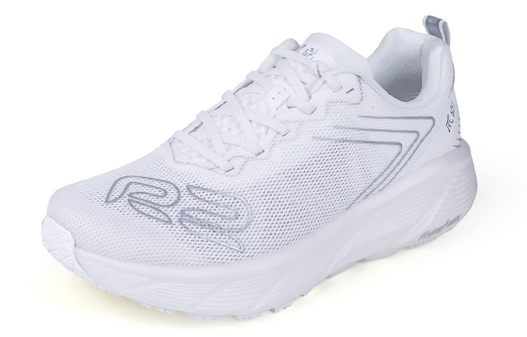 R2 REALRUN Cushioning Breathable Low top Running Shoes Unisex Pearl White