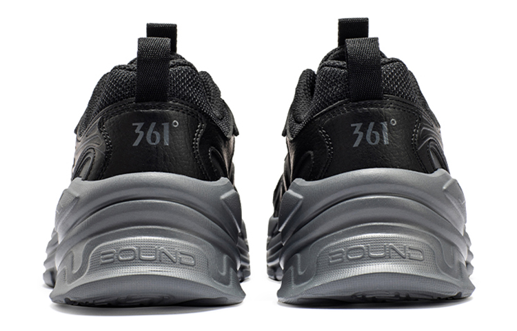 361° Overhill Rebound Low top Running Shoes Men’s Obsidian Black Trendy, Cushioning