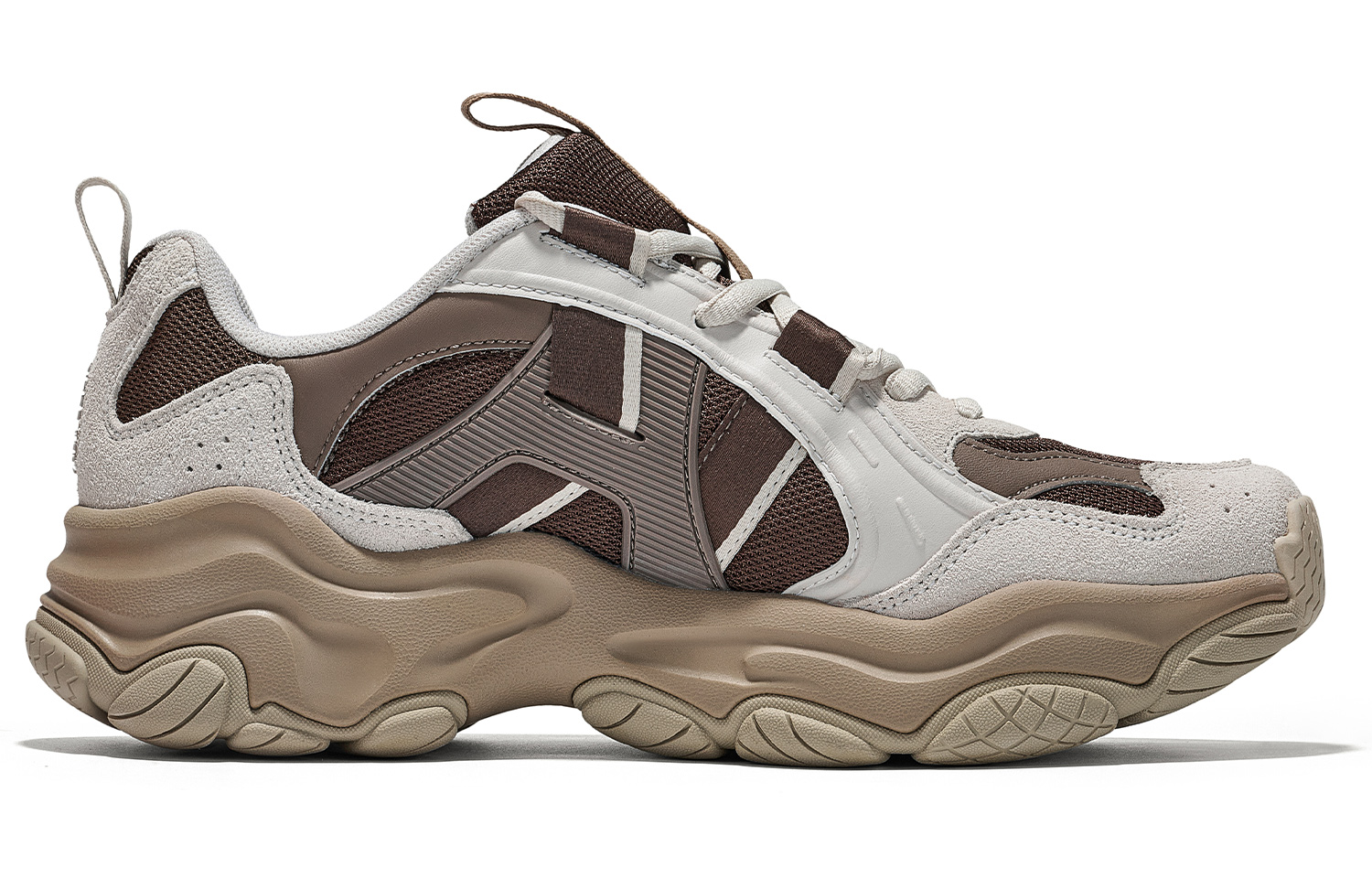 Kappa Slip Resistant Low top Running Shoes Unisex Brown Gray