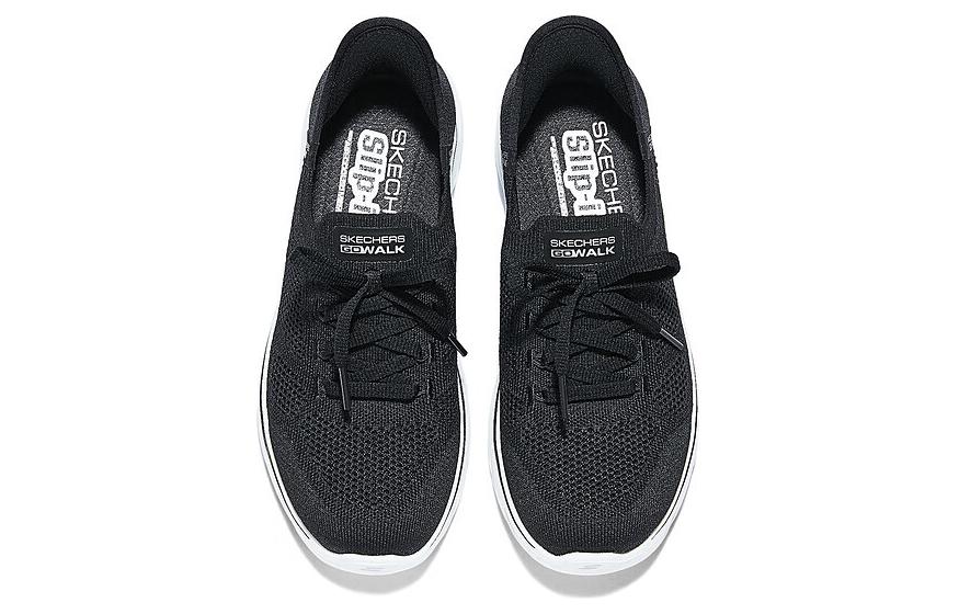 Skechers Fabric Breathable Cushioning Rebound Support Low top Casual Running Shoes Women’s Black