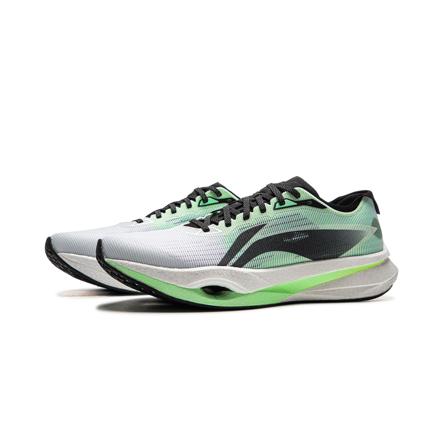 Li Ning Wind Chaser Pro Low top Marathon Training Running Shoes Unisex White Green