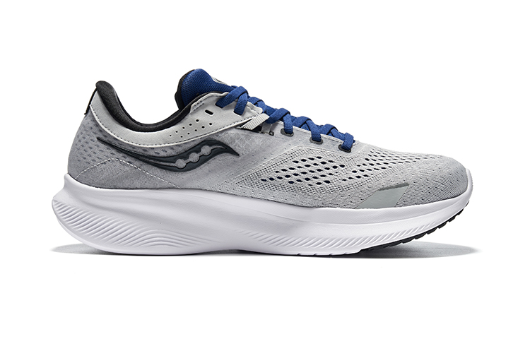 Saucony Ride Yutu 16 Comfortable Cushioning Slip Resistant Abrasion Resistant Low top Running Shoes Men’s Gray Black