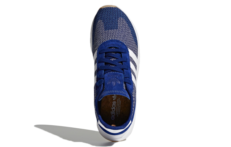 Женские кроссовки adidas originals Flb_Runner (бело-синие) — фото 5