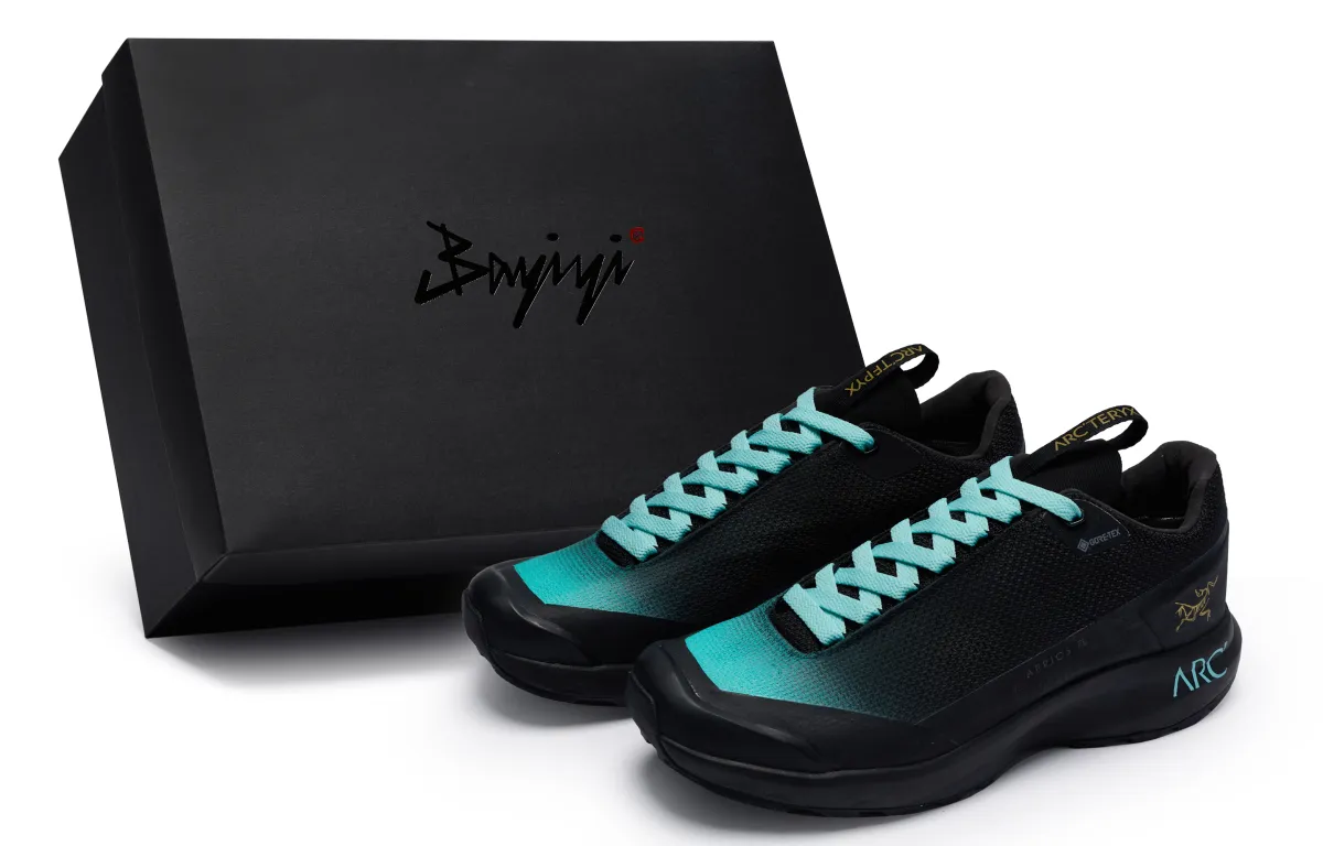 Arc'teryx AERIOS FL 2 Abrasion Resistant, Waterproof, And Breathable Low top Outdoor Shoes Unisex Black Blue