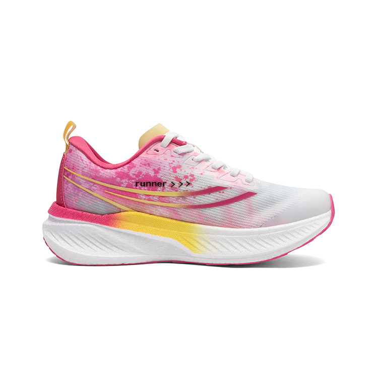LPMX Running Shoes Women’s Low Top White Peach Red