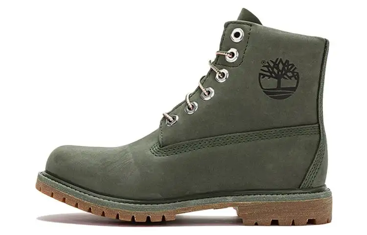 Timberland Nellie 6 Inch Waterproof Boots 'Dark Green Nubuck' Women's