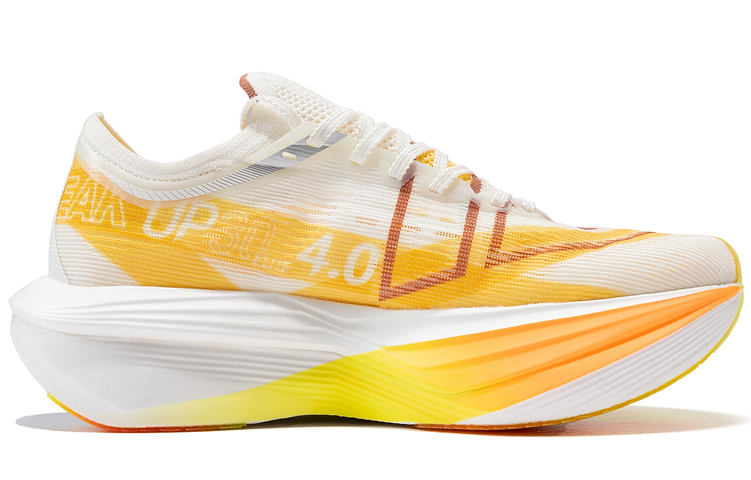 PEAK Taichi UP30 4.0ELITE Running Shoes Men’s Low Top Super Light White Yellow