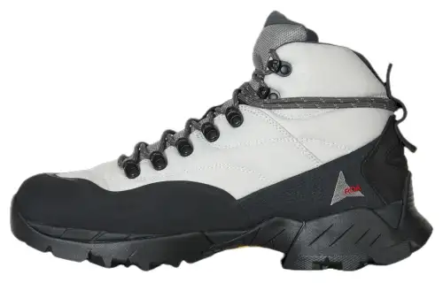 ROA Cow Leather High top Outdoor Shoes Unisex Gray Black