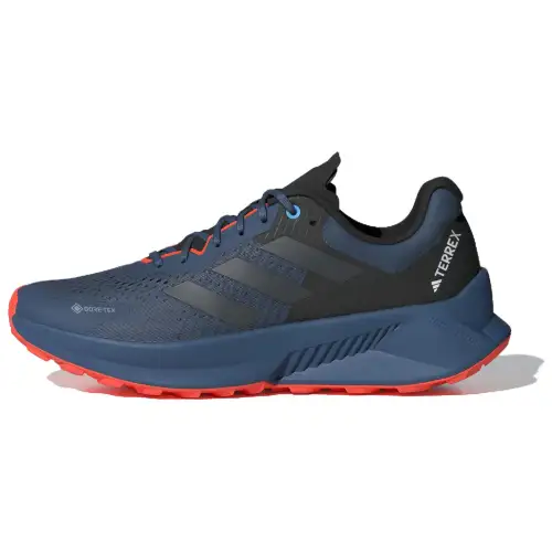 Adidas Terrex Soulstride Flow Slip Resistant Abrasion Resistant Low top Trail Running Shoes Men's Blue