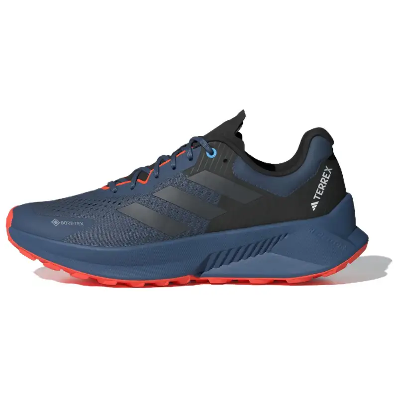 Adidas Terrex Soulstride Flow Slip Resistant Abrasion Resistant Low top Trail Running Shoes Men's Blue