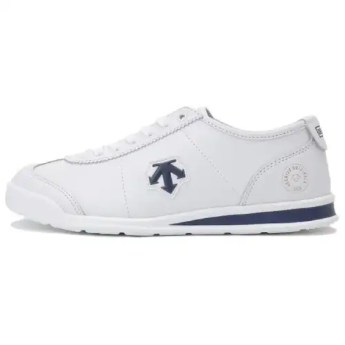 DESCENTE Slip Resistant Abrasion Resistant Slip Resistant Abrasion Resistant Low top Running Shoes Unisex White Blue