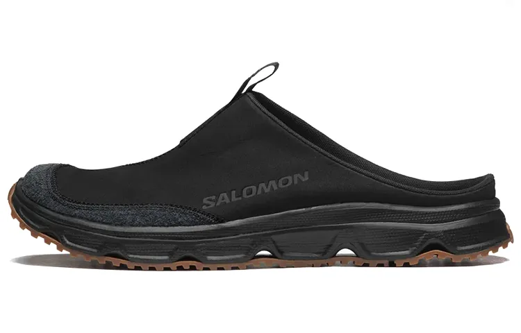 SALOMON Rubber Sole Slide Slippers Unisex Black