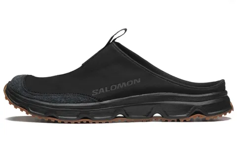 SALOMON Rubber Sole Slide Slippers Unisex Black