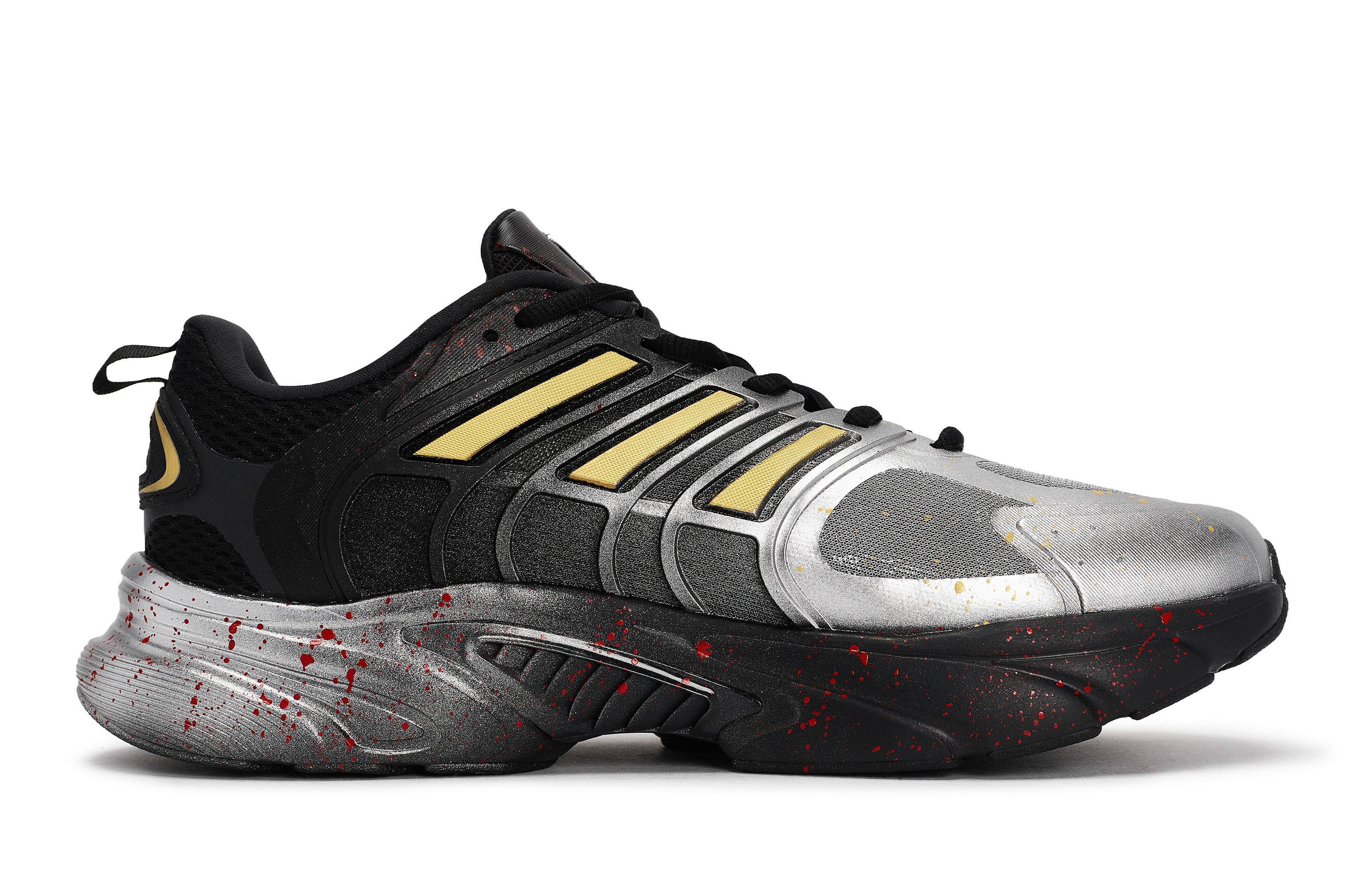 Adidas Climacool Ventania Abrasion Resistant Abrasion Resistant Low top Running Shoes Unisex Black Red Gold Silver