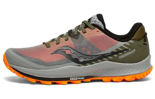 Saucony Low top Running Shoes Men's Gray Green Orange