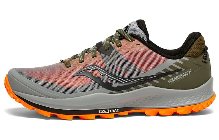 Saucony Low top Running Shoes Men's Gray Green Orange