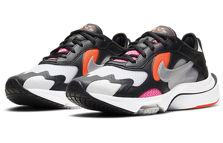 Женские кроссовки Nike Air Zoom Division (черно-розово-серебристые) — Чёрный / розовый / серебристый — фото 3