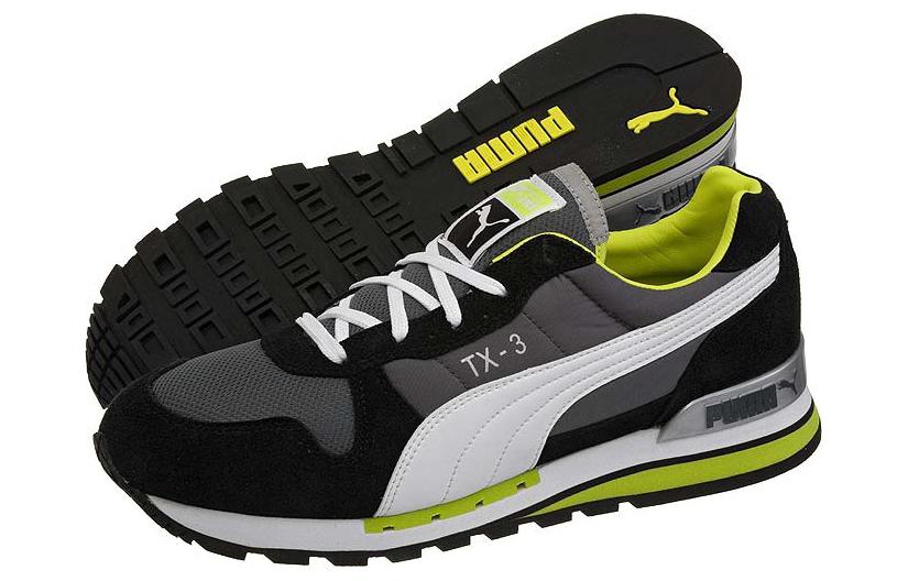 Кроссовки PUMA TX3 (черно-зеленые) — Чёрный / зелёный — фото 4
