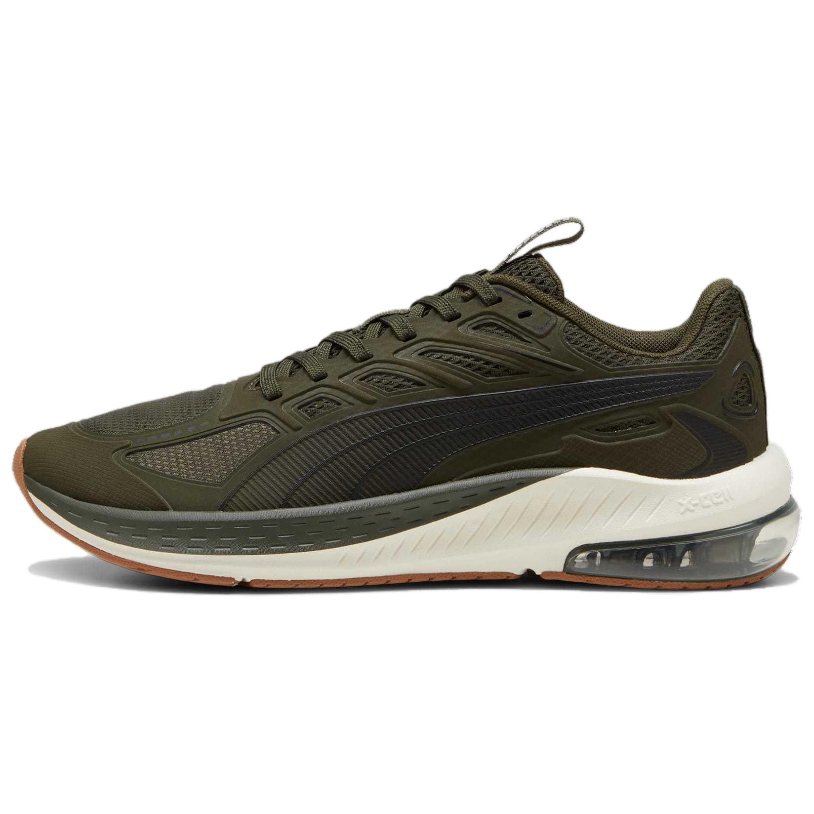 PUMA X Cell Lightspeed Slip Resistant Abrasion Resistant Low top Casual Running Shoes Men's Olive