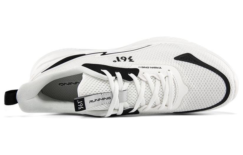 361° Cushioning, Wear Resistant Low top Running Shoes Men’s White Black