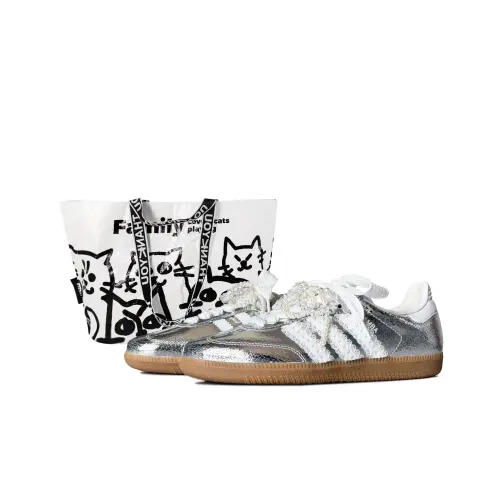 Adidas Originals SAMBA OG Silver Mist Slip Resistant Abrasion Resistant Slip Resistant Abrasion Resistant Low top