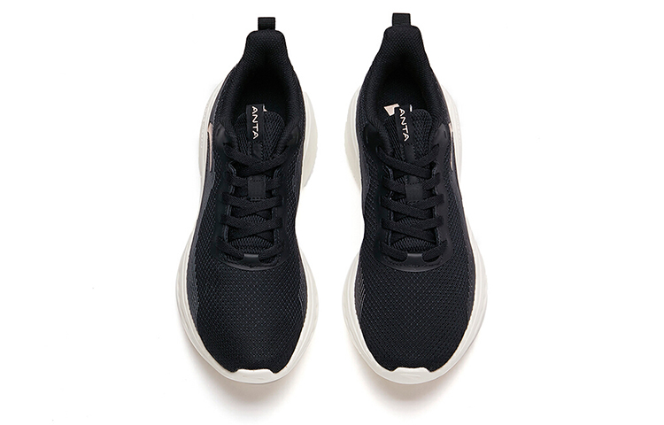 Anta Running Collection Comfortable Breathable Abrasion Resistant Slip Resistant Low top Running Shoes Women’s Black