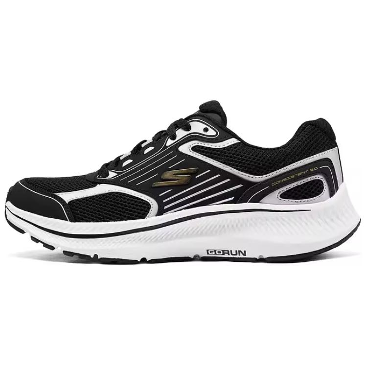 Skechers Go Run Consistent 2.0 Cushioning, Wear Resistant Low top Running Shoes Men’s Black Silver