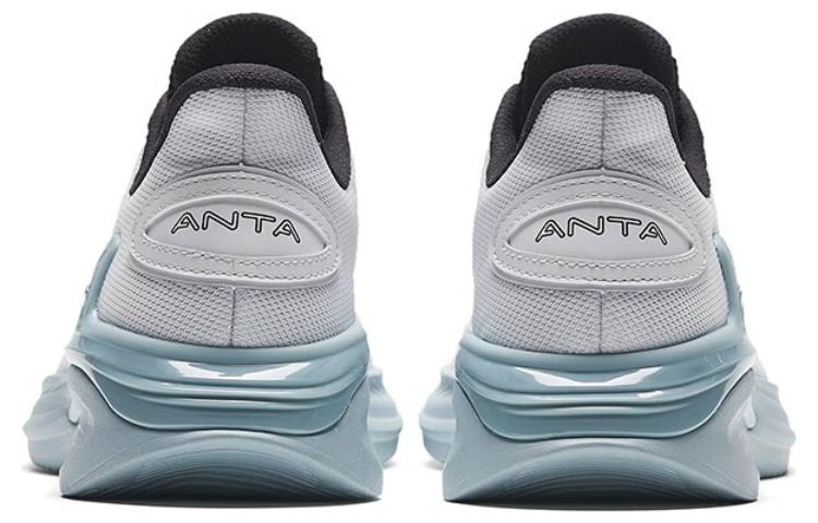 Anta City Lace Up Abrasion Resistant Low top Running Shoes Men’s Black