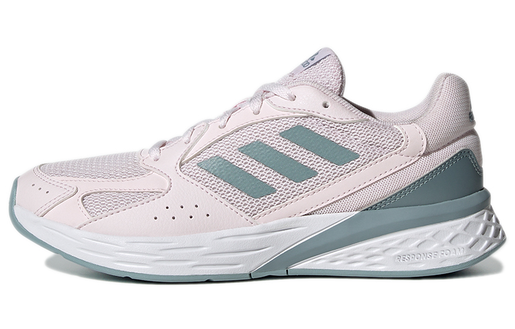 Adidas Response Run Comfortable Abrasion Resistant Low top Running Shoes Women's Pink