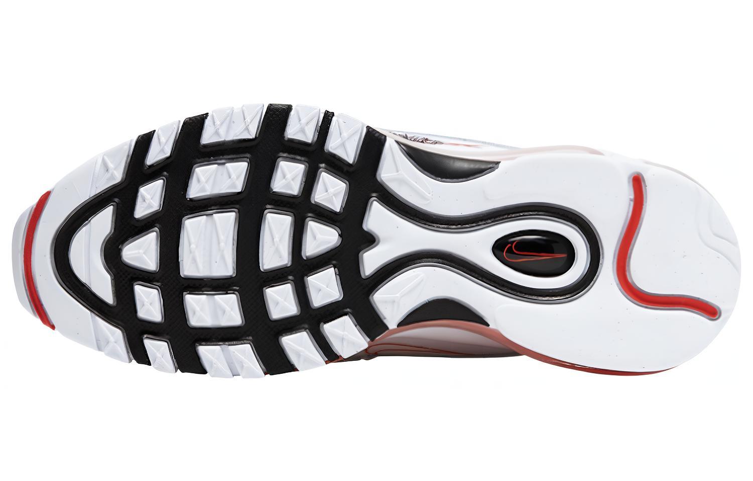 Женские кроссовки Nike Air Max 97 (бело-красно-черные) — Белыйкрасныйчёрный — фото 6