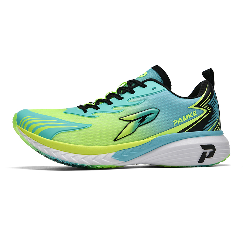 PANKE Shock Surge 1.5 Slip Resistant Abrasion Resistant Low top Carbon Plate Sprint Running Shoes Unisex Green