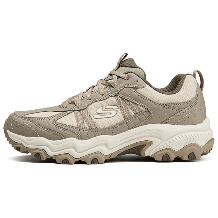Skechers Skechers Stamina At Yunye shoes, mountain fashion and versatile, sports, lightweight cushioning, stable grip, shock absorption, wear-resistant, breathable support, low-cut outdoor functional shoes, men's taupe