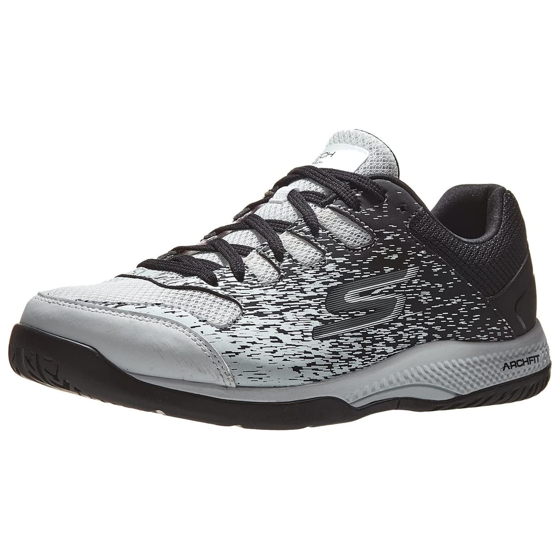 Skechers Abrasion Resistant Breathable Low top Running Shoes Men’s White Black