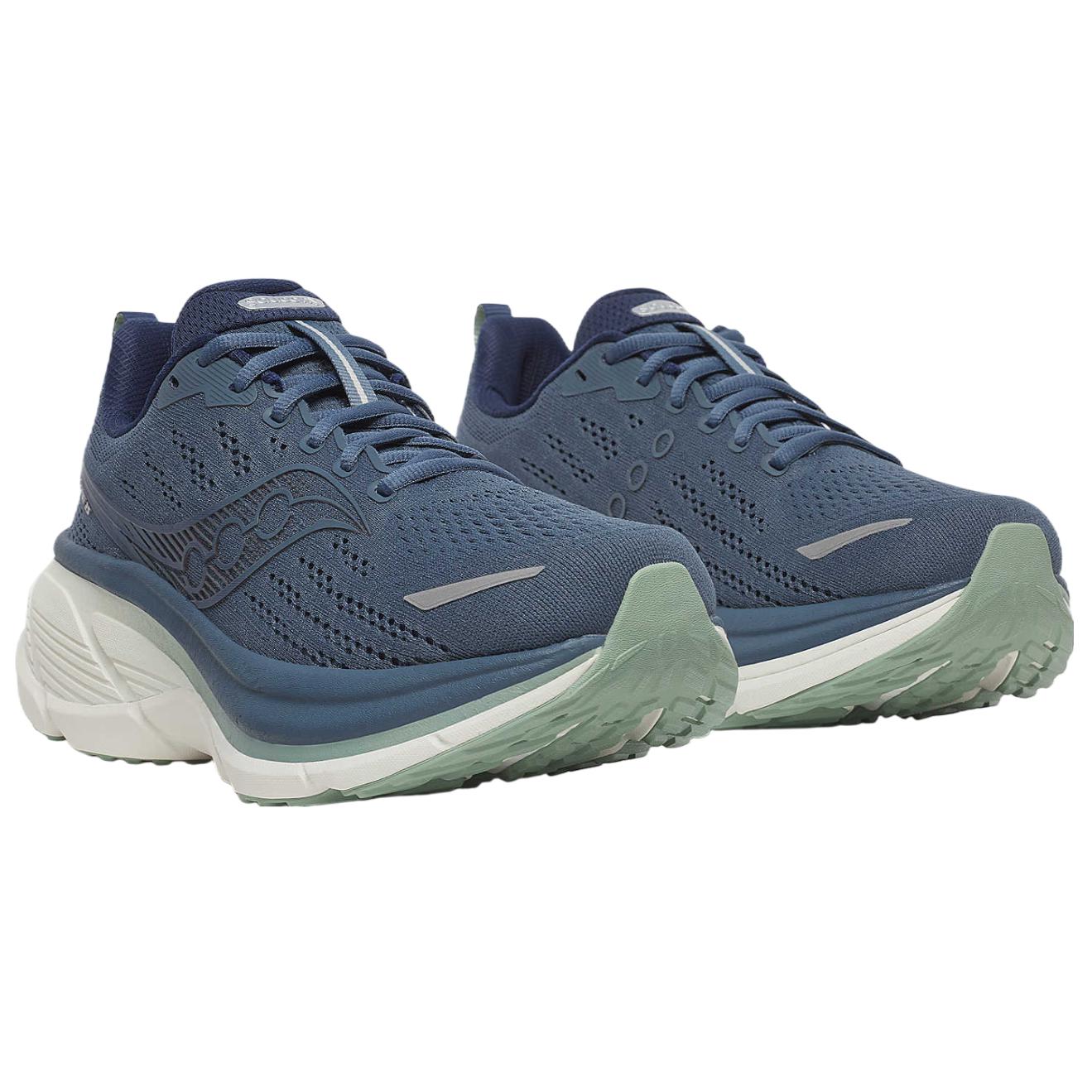 Saucony Hurricane 25 Abrasion Resistant Breathable Support Running Shoes Unisex Dark Blue