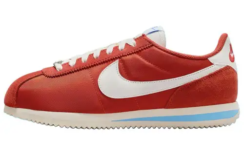 Nike Cortez Cushioning Anti-Slip Wear-Resistant Breathability Low-Top Casual Running Shoes Women's Red