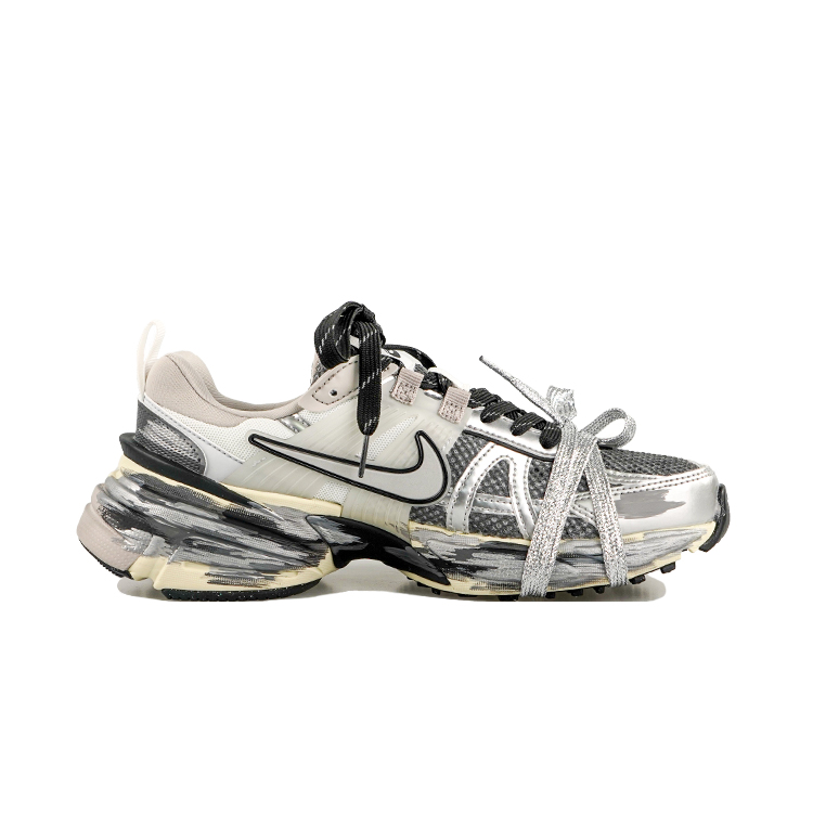 Nike V2K Run Slip Resistant Abrasion Resistant Low top Running Shoes Women’s Silver