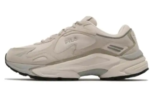 FILA Jogger Abrasion Resistant Breathable Low top Running Shoes Unisex Beige