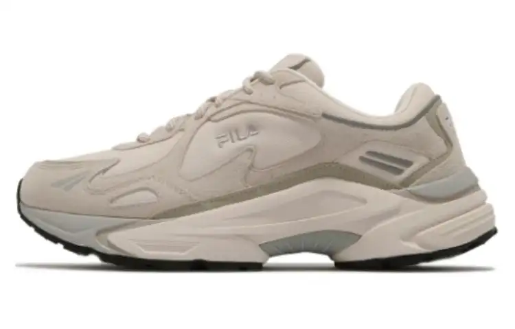 FILA Jogger Abrasion Resistant Breathable Low top Running Shoes Unisex Beige