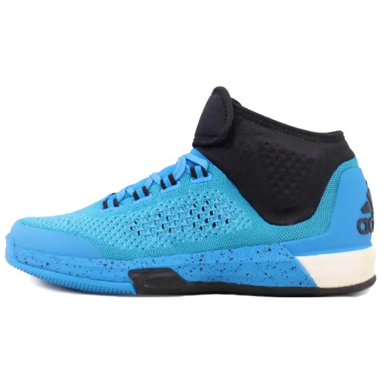 Adidas Crazylight Boost Cushioning Abrasion Resistant Breathable Mid top Running Shoes Men's Blue